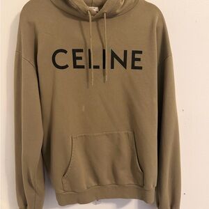 Celine khaki hoodie sz xl